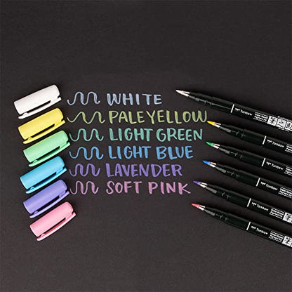 Tombow Brush Pen Fudenosuke pastel for black paper, light green