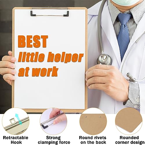 2 Pack Extra Large Clipboard, 11x17 inch Legal Size Wooden Clipboard, Vertical Clipboards & Horizontal Clipboards with Low Profile Clip, Wooden Lap Board for Drawing, Sketching, Art Supplies - style: 2PCS