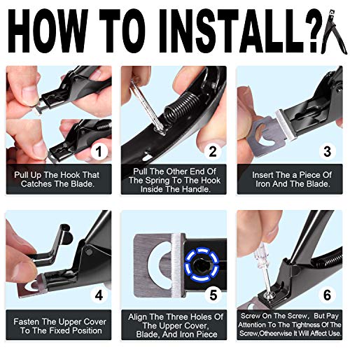Black Premium Adjustable Stainless Steel Artificial Acrylic Fake False Nail Tip Clipper Cutter Trimmer Manicure Pedicure Sharp Blade Clip Tool For Salon Home Nail Art Beauty Design DIY - color: Metal Black