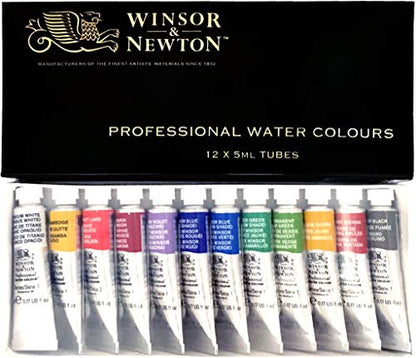 Windsor & Newton Artists Water 5ML Tube 12C Set (Japan Import) - color: 12 colors