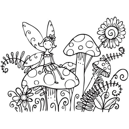 Hampton Art Cam & Chloe Fairy Ring Mounted Stamp, 3.5 x 4