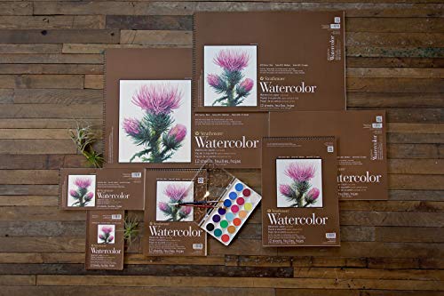 Strathmore 400 Series Wire Bound Watercolor Pad, 140 lb. Cold Press, 9 X 12 inches, White, 12 Sheets (440-1) - size: 9 x 12 inches, style: Wire Binding