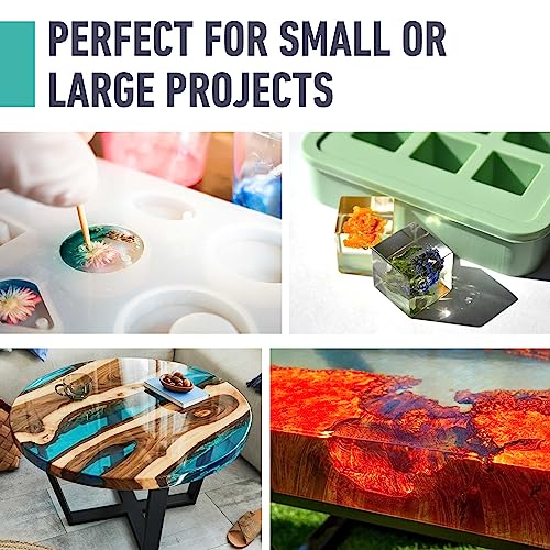 Beast Bond Epoxy Resin 2 Gallon Kit, High-Performance Table Top Epoxy Resin, Self-Leveling, Minimal Bubbles, Clear, Glossy, UV Resistant, Perfect for Table Tops, Crafts. DIY & Pro Number 1 Choice | High-Performance, Self-Leveling, Minimal Bubbles, Clear G