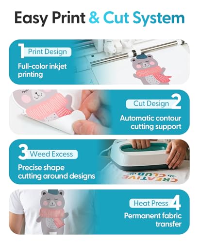 Silhouette Heat-Print-LT Printable Heat Transfer Material for Light Fabrics - size: 1