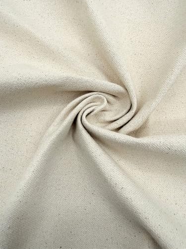 Eovea | Canvas Fabric | Cotton Duck | 100% Cotton | 12oz Extra Heavy | 60" Wide | Heavy Duty, Outdoor Covers, Industrial, Upholstery, Drop Cloths(12oz, 2 Yard) - color: 12oz Natural, size: 2 Yard