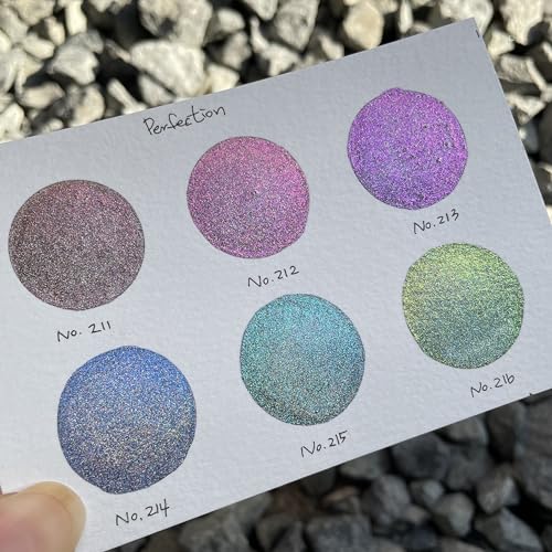 IUILE Handmade Watercolor Paints - Perfection Quarter Pan Set (6 colors) - color: Perfection