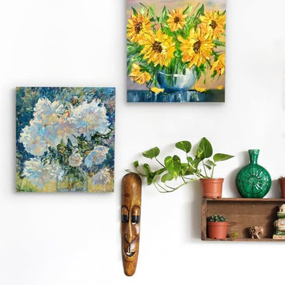 Falling in Art 2 Pack Unfinished Wooden Canvas Panels, 16x16 Gallery Birch Wood Panels Kit, 1 1/2" Deep Art Cradle Boards for Acrylic Painting, Pouring and Burning - size: 16*16 2 Pack
