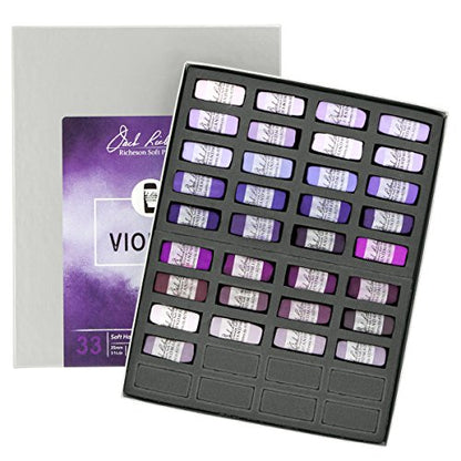Jack Richeson 422971 Hand Rolled Soft Pastels, Violets