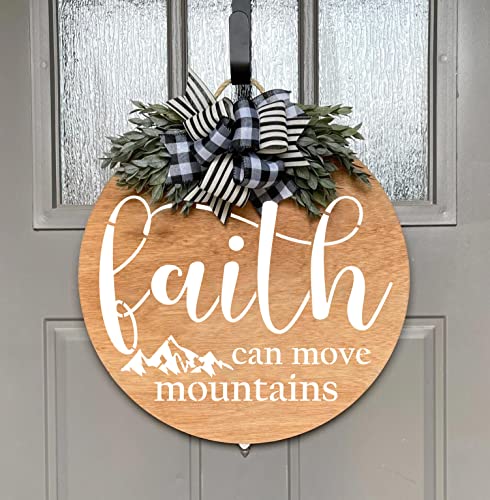 Round Christian Stencils 12” Religious Faith Stencil Jesus Plastic Stencils for Painting on Wood Canvas Mat Door Hanger - style: Christian