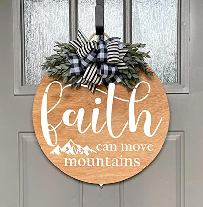 Round Christian Stencils 12” Religious Faith Stencil Jesus Plastic Stencils for Painting on Wood Canvas Mat Door Hanger - style: Christian