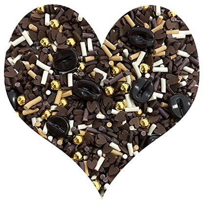 EHOPE Fake Sprinkles Resin Sprinkles Fake Candy Sprinkles Clay Sprinkles Polymer Sprinkles Polymer Clay Slices for Nail Art DIY Crafts Cake Phone Case(40G-Chocolate-41) - color: 41-Chocolate