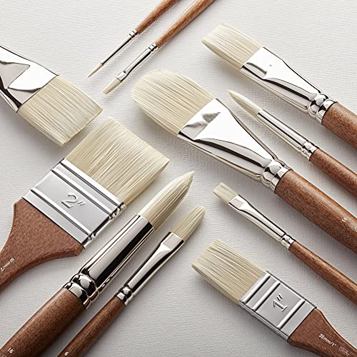 Winsor & Newton Artists' Oil Synthetic Brush, Flat #12 - style: Flat #12