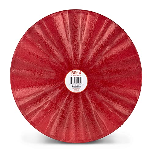 Speedball 14 Inch Round Universal Pottery Wheel Bat, Red, for Ceramics and Clay Work - color: Red, size: 14 Inch Round