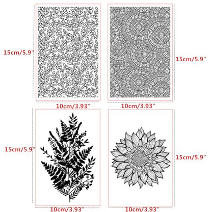 Boho Style Polymer Clay Texture Sheets for Earring Jewerly Making, Clay Texture Mat for Polymer Clay Projects Polymer Clay Earrings Tools