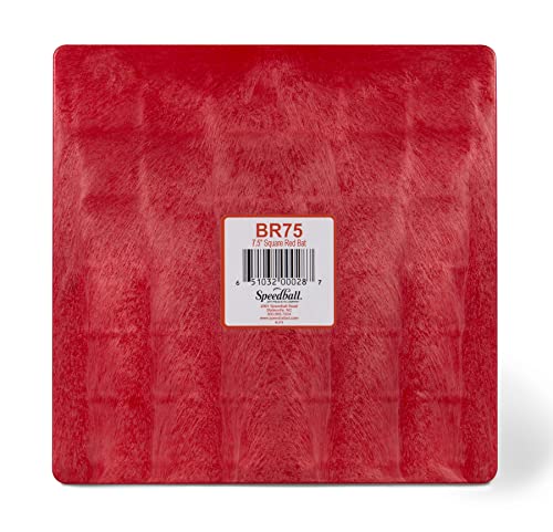 Speedball 7.5 Inch Square Universal Pottery Wheel Bat, Red, for Ceramics and Clay Work - color: Red, size: 7.5 Inch Square