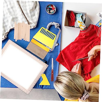 Uonlytech Practical Screen Frame Kit for DIY Printing Canvas Bag Wood Silk Screen Printing