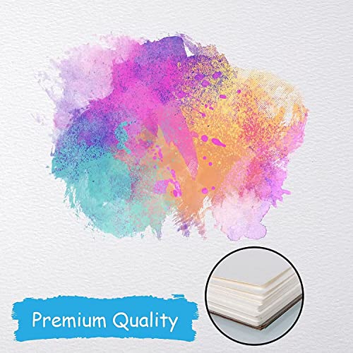 Watercolor Paper Bulk, 8.5x11 inches, 25 Sheets (180gsm) Artist Paper - Watercolors, Mixed Media, Drawing and Art Journaling