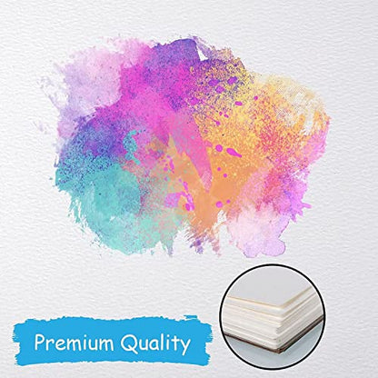 Watercolor Paper Bulk, 8.5x11 inches, 25 Sheets (180gsm) Artist Paper - Watercolors, Mixed Media, Drawing and Art Journaling