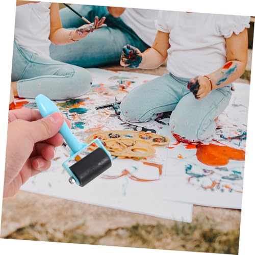 Gadpiparty Ink Roller Set 6pcs Soft Rubber for Boys and Girls Stamping Printmaking Tool Oil Painting Accessory Craft Roller