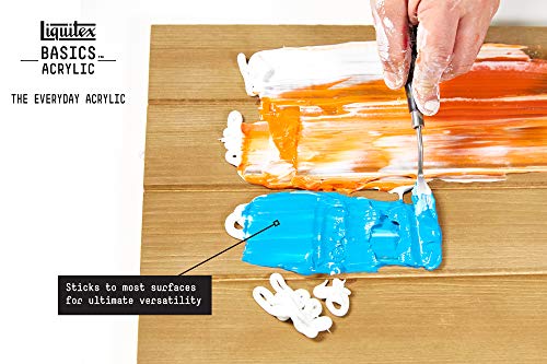 Liquitex BASICS Acrylic Paint, 400ml (13.5-oz) Bottle, Titanium White - color: Titanium White, size: 13.5 Fl Oz (Pack of 1)