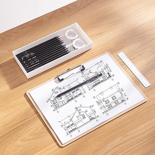 2 Pack Extra Large Clipboard, 11x17 inch Legal Size Wooden Clipboard, Vertical Clipboards & Horizontal Clipboards with Low Profile Clip, Wooden Lap Board for Drawing, Sketching, Art Supplies - style: 2PCS