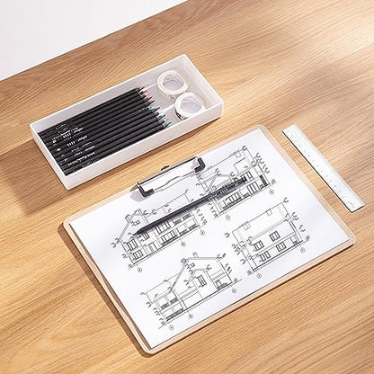 2 Pack Extra Large Clipboard, 11x17 inch Legal Size Wooden Clipboard, Vertical Clipboards & Horizontal Clipboards with Low Profile Clip, Wooden Lap Board for Drawing, Sketching, Art Supplies - style: 2PCS
