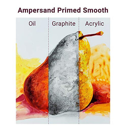 Ampersand Artist Panel Primed Smooth Surface for Painting and Mixed-Media, 7/8 Inch Depth, 8X10 Inch (PWP750810) - color: 7/8" Cradled Profile, size: 8" x 10"