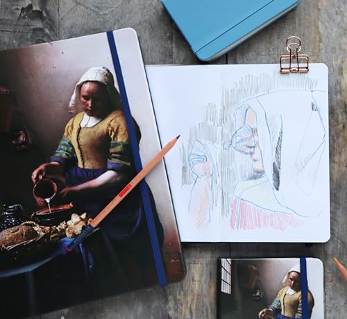 Talens Japan T9314-354M 478670 Art Creation Sketchbook, Drawing Notebook, 4.7 x 4.7 inches (12 x 12 cm), Vermeer - color: Vermeer, size: 12×12cm