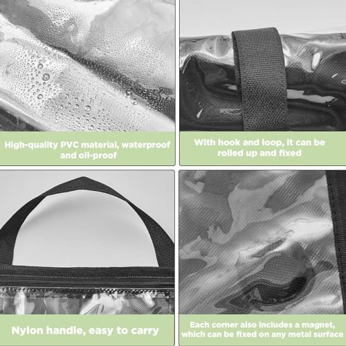 Tanlade 3 Pcs Blueprint Holder Foldable Waterproof Plans Shield Waterproof Map Case Construction Plan Holder Art Portfolio Bag for Document Blueprint Map Poster Painting (18 x 24 Inch) - size: 18 x 24 Inch