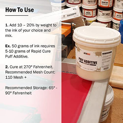 Rapid Cure® Screen Printing Ink Puff Additive (Quart - 32oz.) - Plastisol Ink for Screen Printing, Fast Curing Fabric Paint - Screen Print Direct®, USA Made - color: Puff Additive, size: 32 fl oz
