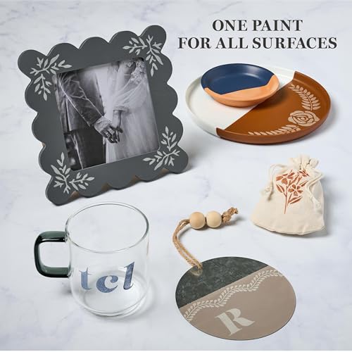 Martha Stewart, Multi-Surface Satin 12 pc Paint Set, Elevated Neutrals - color: Elevated Neutrals
