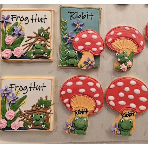 Mushroom Cookie Cutter Set-Size 3.3" 2.7" 2.2" -3-Pieces-Cookie Cutters Fondant Biscui Cutters
