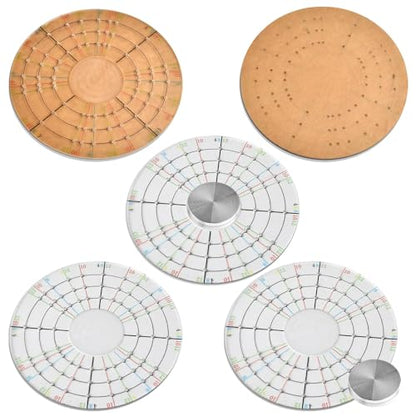 Akamino Ceramic Pottery Trimming Spinner Tools, Rotary Disc Pottery Wheel Trimmer Tool Clay Tools with Metal Pottery Throwing Wheel for Potters and Clay Artists(Large)