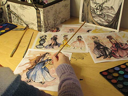 Fashion Sketchbook 432 Figure Templates, Premium Hardcover, Heavy-Weight Multi-Media Paper (9x12 in)