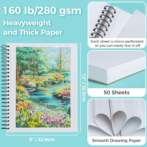 Ohuhu Markers + Bleedproof Marker Pad 9"x12"