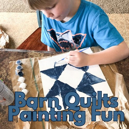 9 Inch Barn Quilt Kit Set 4 | Boho, Milky Way Star, HST, Pineapple | Unfinished wood blocks to paint for DIY parties, farmhouse wall decor, quilting-inspired crafts, handmade gifts. - size: 9 inches (set of 4), style: Boho, Large Milky Way Star, HST Fun,