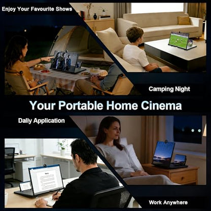 for 12" Mobile Phone Screen Magnifier 3D HD Projector Screen for Movies, Videos, Foldable Stand with Screen Amplifier, Supports All Smartphones,12 inches - size: 12 Inch