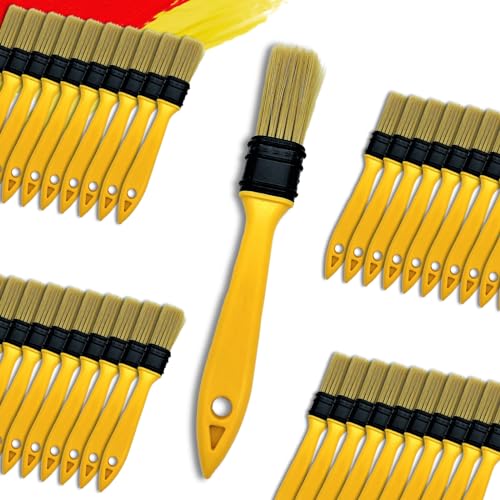 Paint Brushes for Walls I Chip Brush Set 1 inch 40 Pack I S.Chip Brush Never Lose Bristles I 100% Plastic I for Paint, Glues, Stains and Single Material - size: 1 inch, 40 pcs