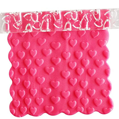 Rengue Acrylic Rolling Pin with 28 Patterns, Compliant Material Comfortable Grip, 6.3 by 0.4 Inch Lightweight for Dough and Pastry Number 3 - size: 51016Love
