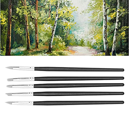 GLOGLOW Clay Sculpting Tools, Silicone Material, 5pcs Flexible Clay Shaping Pens for Oil Painting, Sculpture, and Crafting (S) - color: S