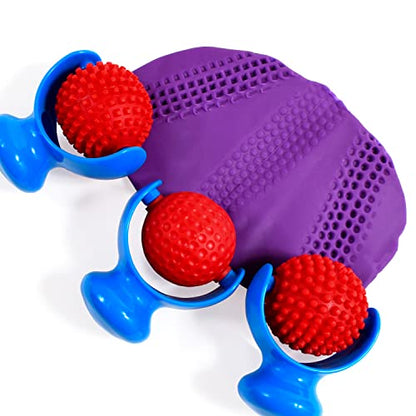 READY 2 LEARN Palm Dough Rollers - 3 Easy to Hold Arts and Crafts Tools for Kids - Set 1 - DIY Textured Patterns in Dough, Clay and Paint