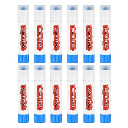 PATIKIL Tempera Paint Sticks, 12 Pcs Solid Tempera Paints Sticks Washable Bulk Markers Pen Quick Drying for Artists Beginners Art Supplies, Light Blue - color: Light Blue