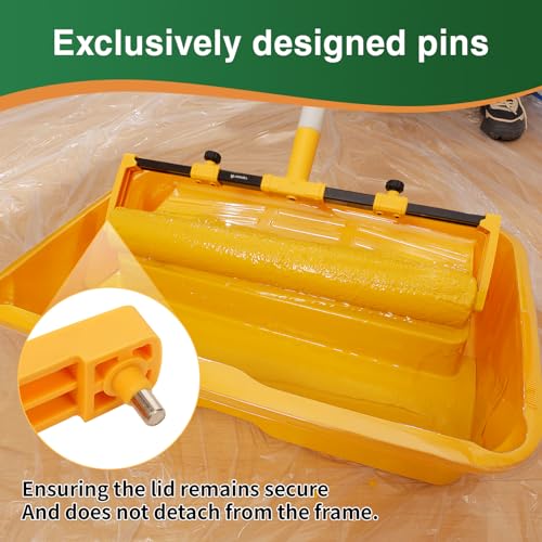 VOOMEY 18"Paint Roller Frame,The Adjustment Range is from 12" to18", Suitable for Large-Scale Painting Projects,Can be Used with an Extension Pole - size: 18"Paint Roller Frame