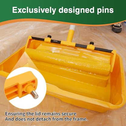 VOOMEY 18"Paint Roller Frame,The Adjustment Range is from 12" to18", Suitable for Large-Scale Painting Projects,Can be Used with an Extension Pole - size: 18"Paint Roller Frame
