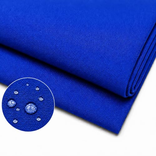 600 Denier 60" Wide Waterproof, Water Repellant Canvas Fabric for Indoor/Outdoor Projects, Upholstery, Home Decor - Sold by the Yard - color: Royal Blue, size: 1 Yard