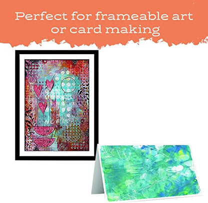 Gelli Plates 8' X 10' + 5' X 7' Gel Press Monoprinting Value Pack - Reusable Gel Printing Plates for Press Art, Card Making, Scrapbooking, Arts and Crafts - size: 8”x10” + 5”x7” Value Pack