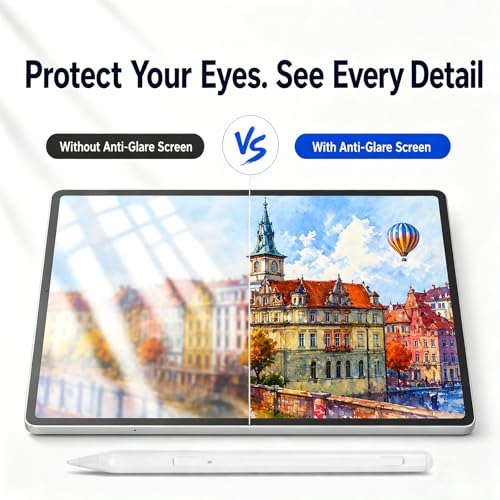 12-Inch Standalone Drawing Tablet No Computer Needed: 4096-Level Stylus Digital Art Tablet with Anti-Glare Screen, 16GB RAM, 256GB Storage, 8000mAh, Android 15 – for Beginners, Artists, Students