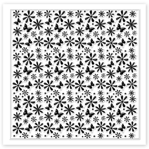 CHGCRAFT Daisy Polymer Clay Texture Sheets Butterfly Silicone Texture Stamp Clay Texture Mat Flower Modeling Pattern Pad Texture Sheets for Polymer Clay Jewelry and Clay Earrings Tools - style: Daisy