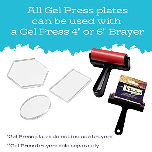 Gel Press Petites, 3" Hex Oval Rectangle 10812-HEX - size: Hexagon