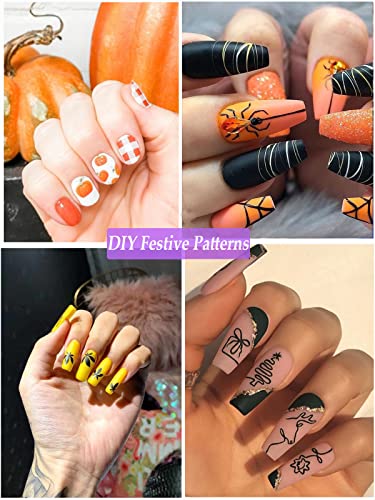 12 Color 3D Nail Art Pens Set, Kalolary Nail Point Graffiti Dotting Pen Drawing Painting Liner Brush for DIY Nail Art Beauty Adorn Manicure Tools - color: C